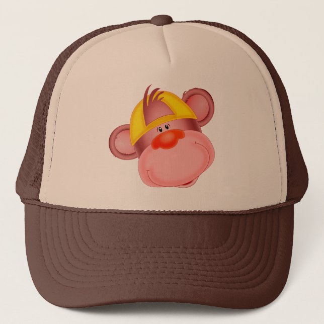 Boné touca de macaco de desenho animado (Frente)