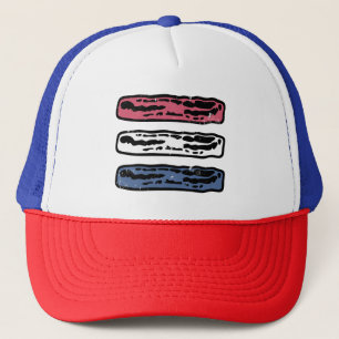 Boné Toucinho Patriota Vermelho Branco e Azul 4 de Julh