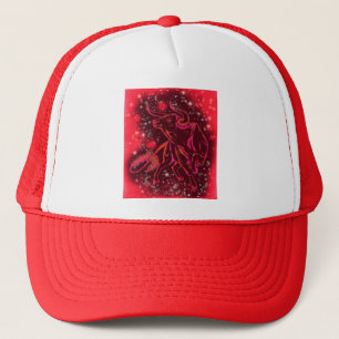 Boné Touro Neon Vermelho Mágico Correndo - Noite Estela