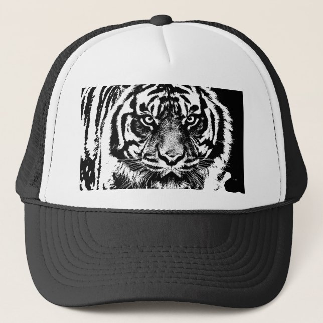 Boné Trabalho de arte de Olhos de Borneo Tiger Borneo W (Frente)