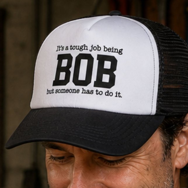 Boné Trabalho Difícil Ser Bob Presente Personalizado No (Criador carregado)