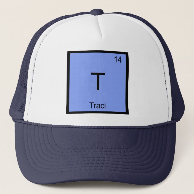 Boné Traci Nome Química Elemento Tabela Periódica (Frente)