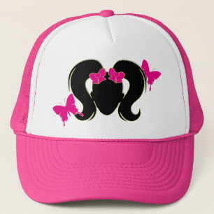 Boné Tranças cor-de-rosa