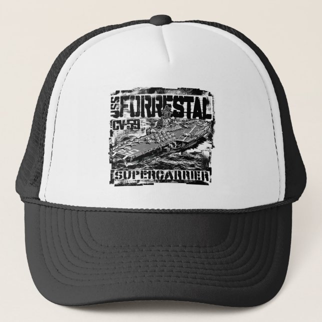 Boné Transportadora aérea Forrestal Trucker Hat Trucker (Frente)