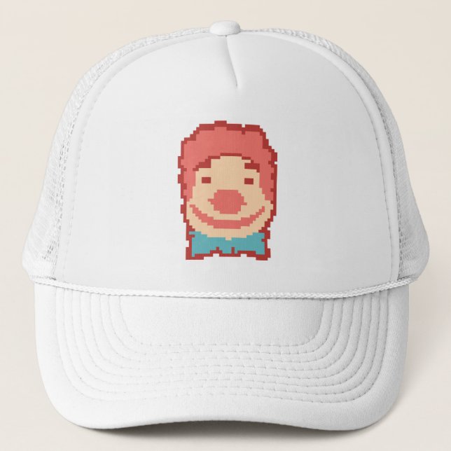 Boné Travesseiro decorativo da face do palhaço em pixéi (Frente)