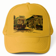 TRC Neon Streetcar em stn Yellow Trucker Hat