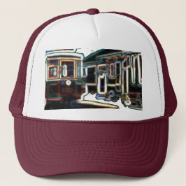 Boné TRC Neon Streetcar no stn Maroon Trucker Hat