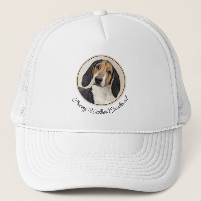 Boné Treing Walker Coonhound Painting - Arte Original (Frente)