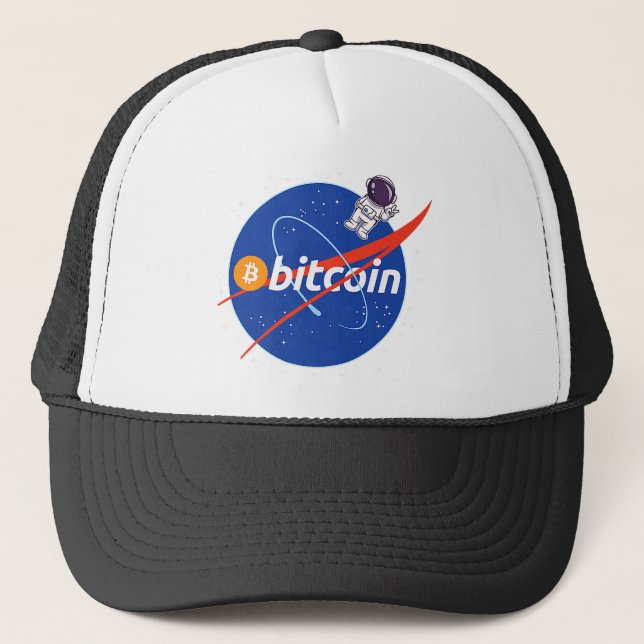 Boné Trendy Bitmoney Astronaut Space Crypto (Frente)