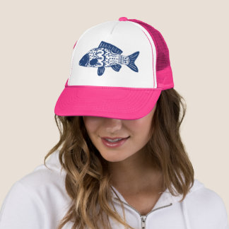 Boné Trendy Bohemian Floral Fish