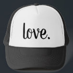 Boné Trendy Chic LOVE. |<br><div class="desc">AMOR | AFETAÇÃO | SERENE | FELIZ | DESIGN DE TIPOGRAFIA CURSIVA DE SCRIPT CHIC CUTE | O AMOR NUNCA TERMINA | Então agora a fé, a esperança e o amor obedecem a estes três; mas o maior deles é o amor. 1 Corintianos 13:8-13 | esperança | fé | crê...</div>