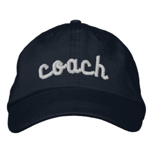 Boné Trendy Embroidered Coach Hat para Mulheres