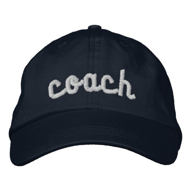 Boné Trendy Embroidered Coach Hat para Mulheres (Frente)