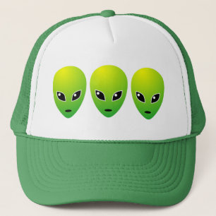 Boné Três aliens verdes - personalizados