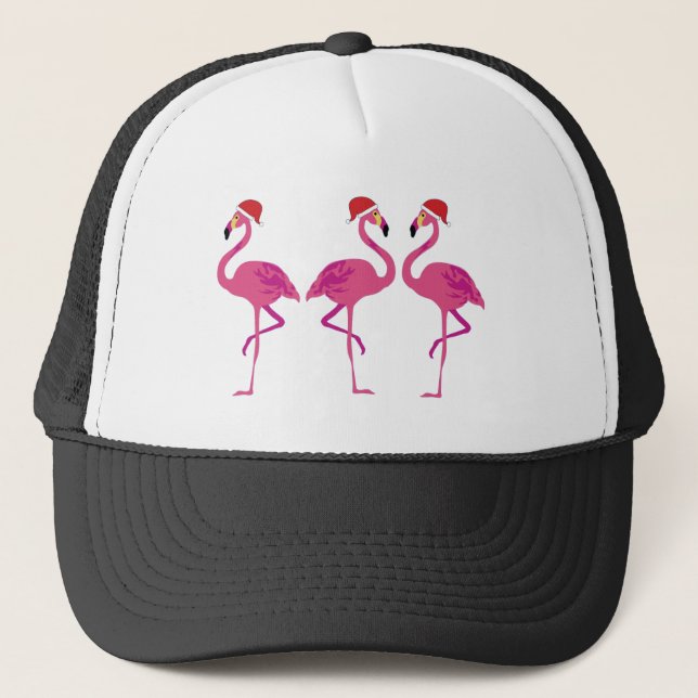 Boné Três Flamingos de Natal (Frente)