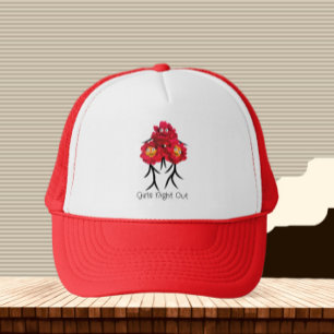 Boné Três peonias