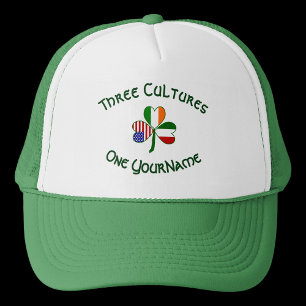 Boné Trevo de Três Folhas Personalizado Ítalo-Irlandês 