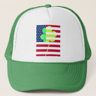 Boné Trevo irlandês St Patrick do trevo da bandeira