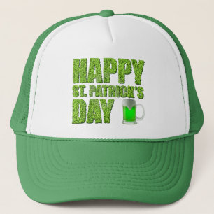 Boné Trevos e Cerveja Verde Feliz Dia de São Patrício