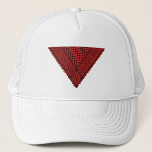 Boné triângulo vermelho Keffiyeh Símbolo de resistência