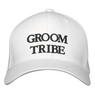 Boné Tribo Chic Groom preto e branco