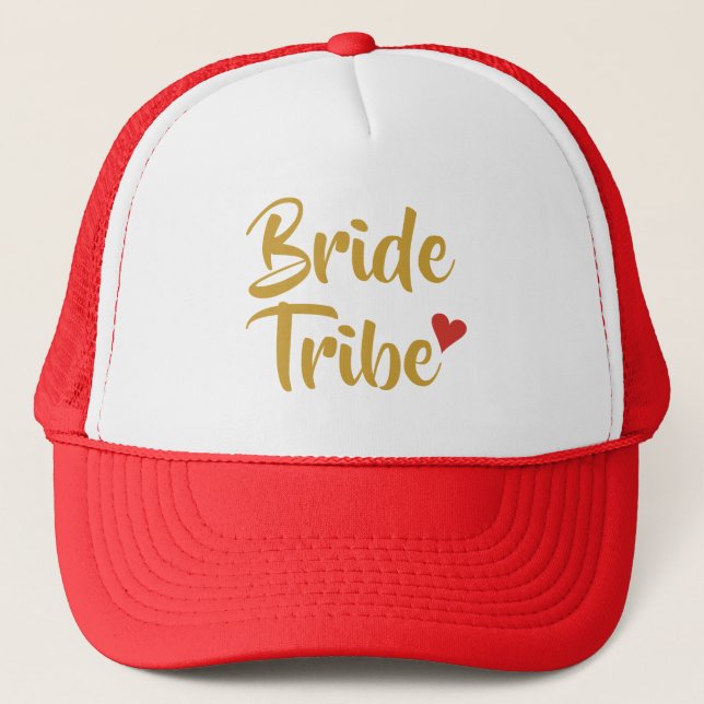 Boné Tribo da Noiva Coração Vermelho (Frente)