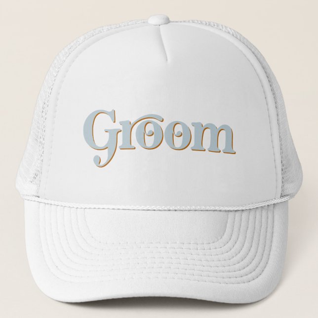 Boné Trixie Retro 70 Themed Blue and Orange Groom (Frente)