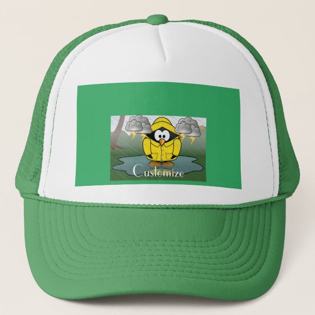 Boné Trocando Rainy Day Pinguin Thunder_Cove (Frente)