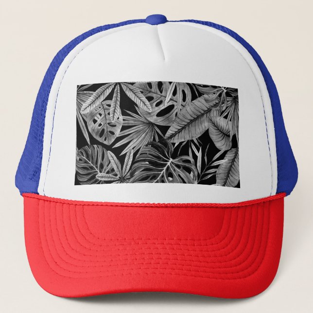 Boné Tropical Monocromática, A Aquarela Deixa Textura. (Frente)