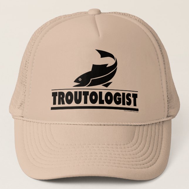 Boné Trout-ologista - Peixe Humoroso (Frente)