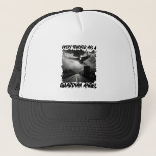 Boné Truck Driver Guardian Angel Road Protection Faith
