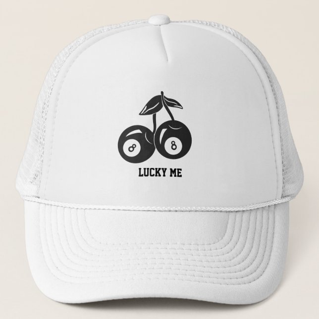 Boné Trucker 8 Ball Lucky Me Cherries (Frente)