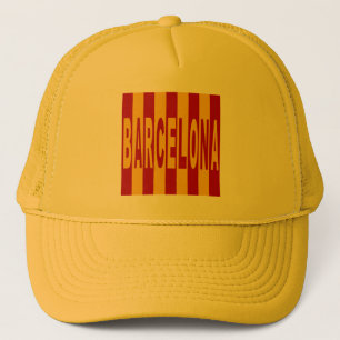 Boné trucker amarelo BARCELONA ESPANHA