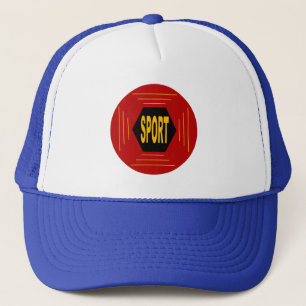 Boné trucker branco/azul real OCCITANIE DESPORTO