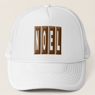 Boné Trucker branco NATAL CHOCOLATE