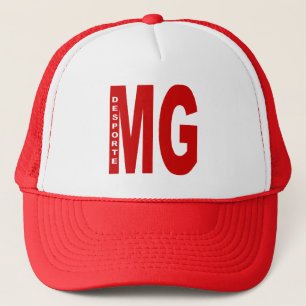 Boné trucker branco/vermelho MINAS GERAIS DESPORT