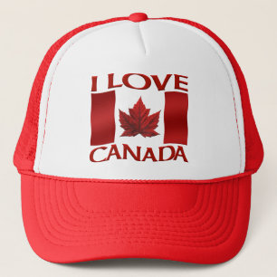 Boné Trucker caps Canadá Souvenir Canadá Flag Hats