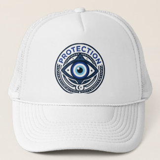 Boné Trucker com Gráfico Olho do Mal