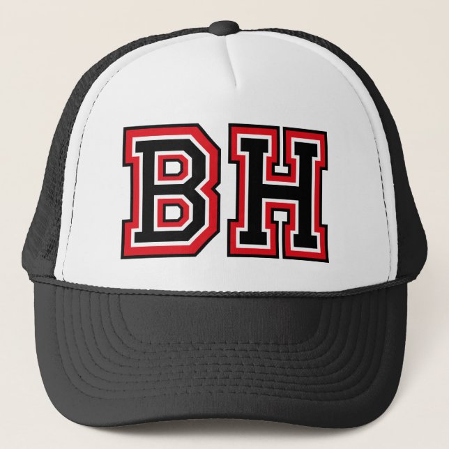 Boné Trucker com Monograma "BH" (Frente)