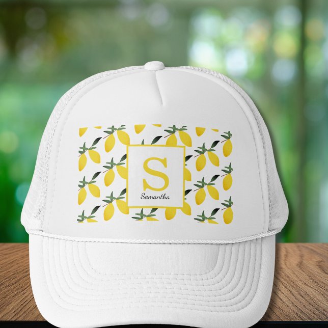 Boné Trucker com Monograma e Nome de Limão Cítrico (Criador carregado)