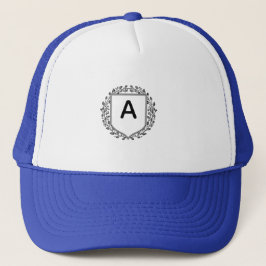 Boné Trucker com Monograma Inicial Personalizado