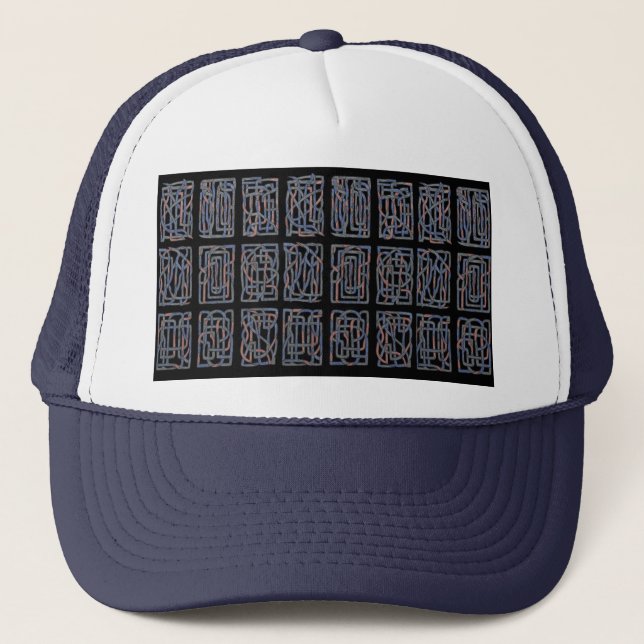 Boné Trucker de Espuma Geometric Pulse (Frente)