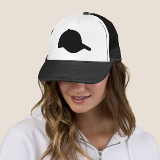 Boné Trucker de Sombra Minimalista Preto