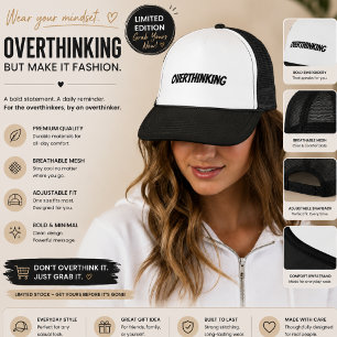 Boné Trucker Estética Minimalista Triste Q Emoci