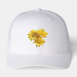 Boné Trucker Floral de Margarida Amarela