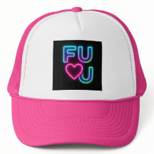 Boné Trucker FULU Rosa Quente
