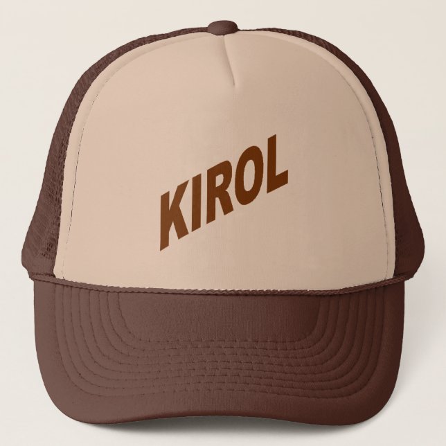 Boné Trucker fulvo/castanho   KIROL (Frente)
