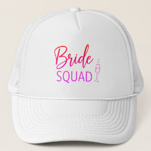 Boné Trucker Gradiente Rosa Bride Squad