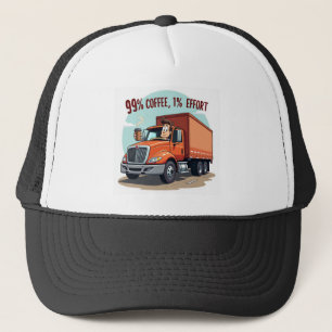 Boné Trucker Hat - 99% café 1% esforço