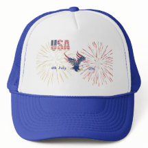 Trucker Hat America 4th July 